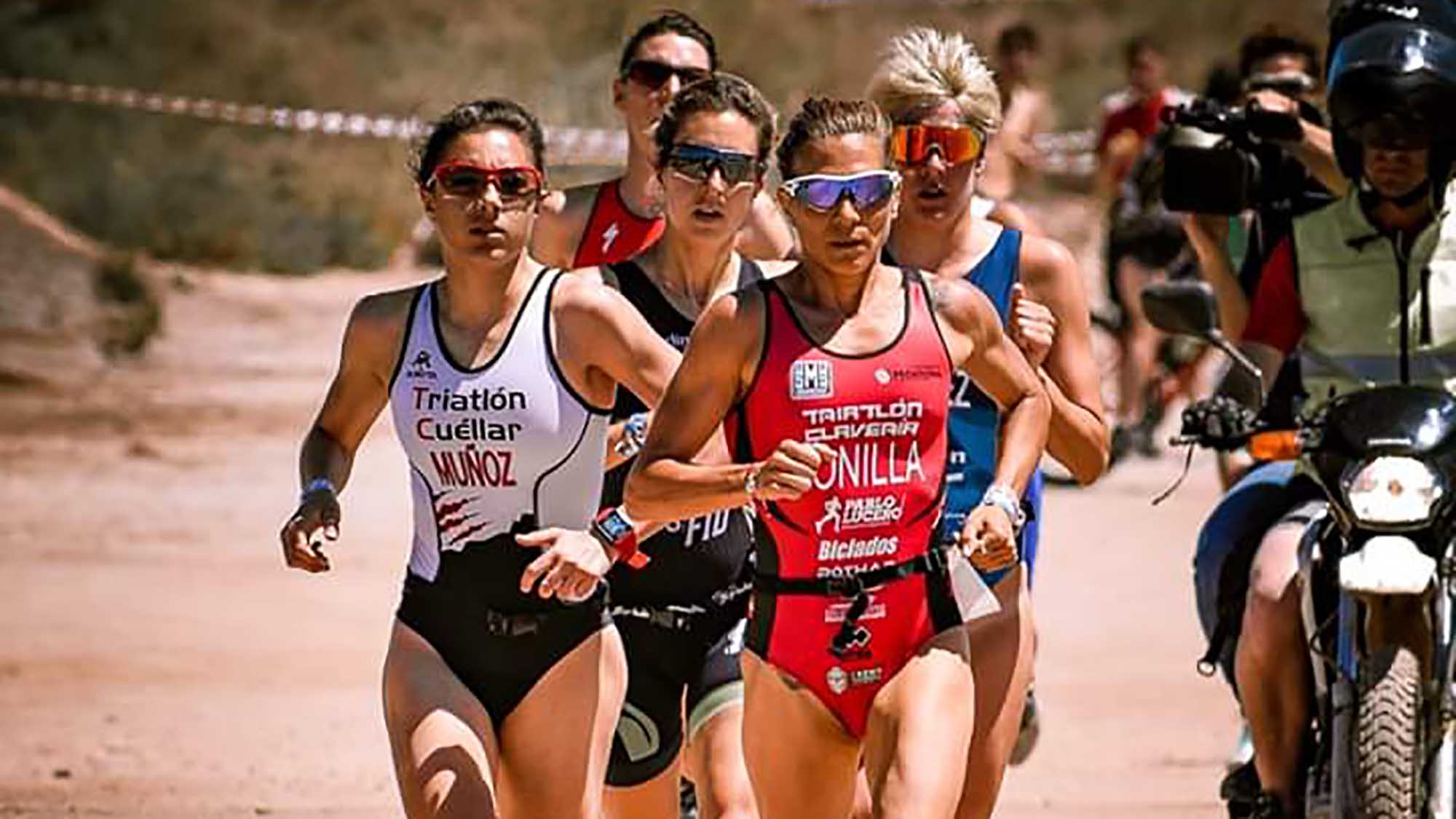 Marina Muñoz en plena competición./ c. núñez