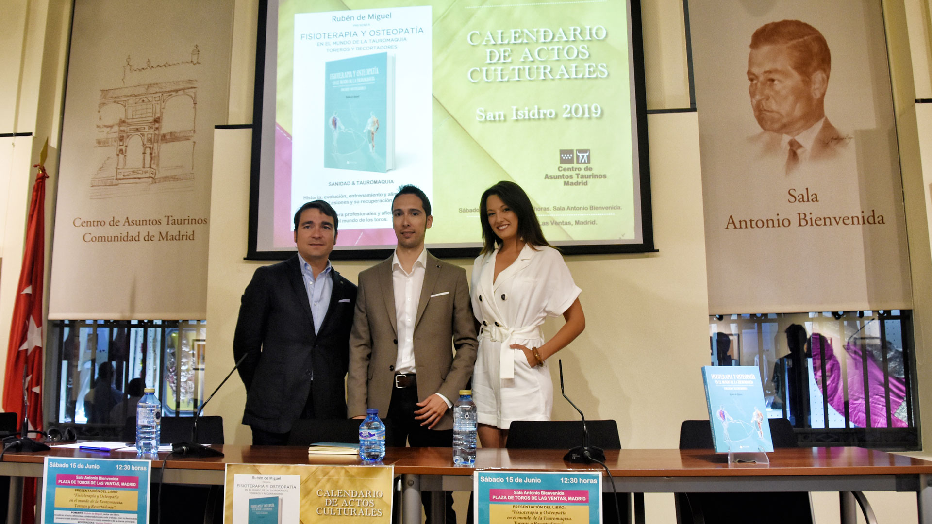 Rubén de Miguel en la presentación de su libro en Las Ventas./ c. n