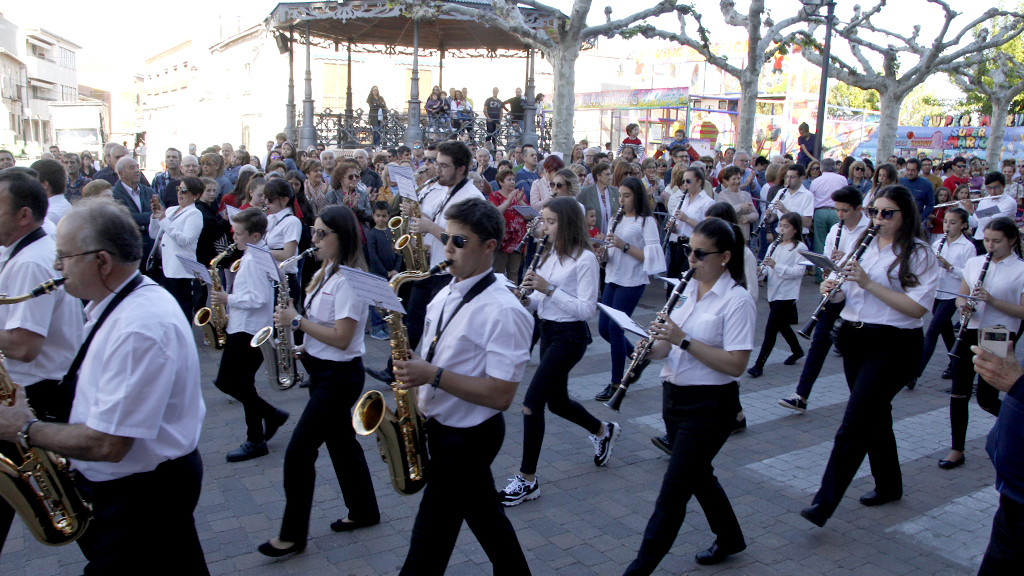La Banda Municipal de Música comenzará su ciclo de conciertos en el kiosko de la Plaza Mayor. / Nerea Llorente