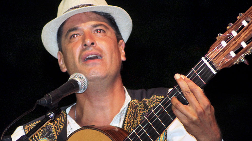 El cantante y compositor Juan Hedo durante un concierto. / El Adelantado