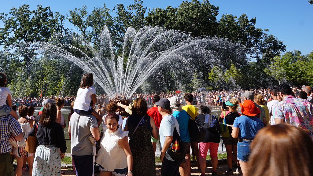 Las fuentes de La Granja ofrecen hoy su espectáculo. / el adelantado
