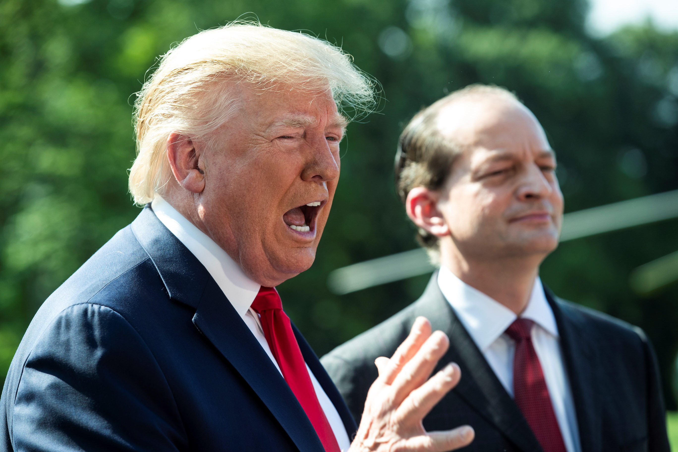 El presidente de Estados Unidos, Donald Trump, durante un acto. / EFE