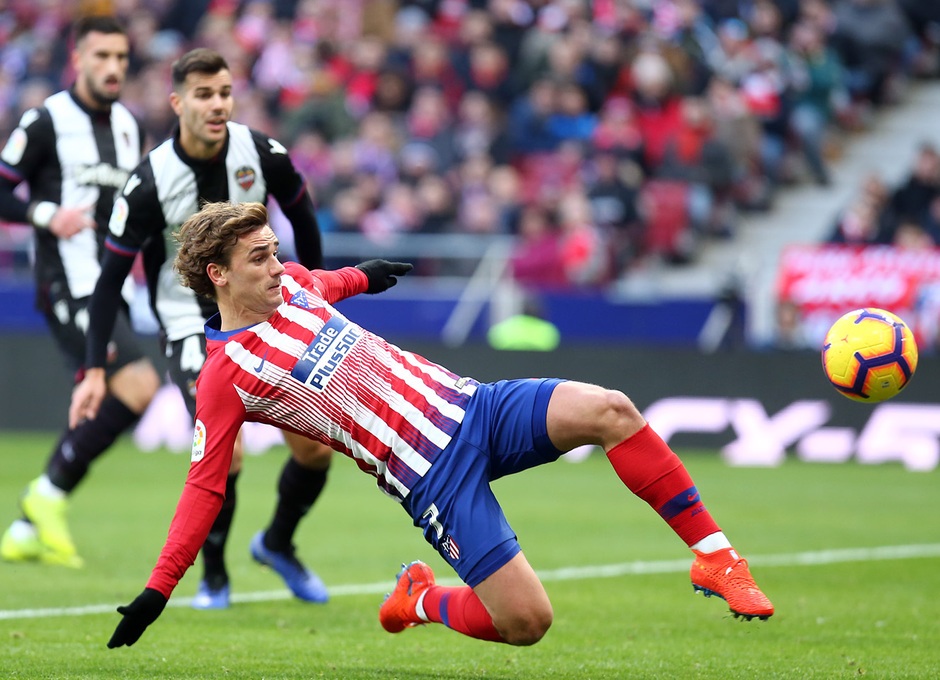 Antoine Griezmann, en un partido con el Atlético de Madrid. / E.P.