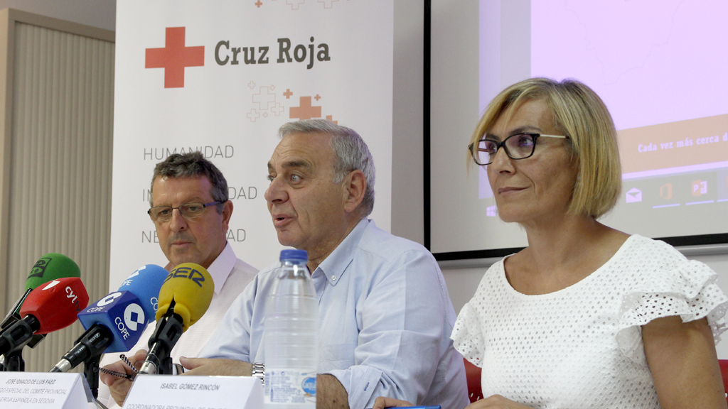 Los responsables d eCruz Roja dieron a conocer las cifras de la Memoria 2018/NEREA LLORENTE