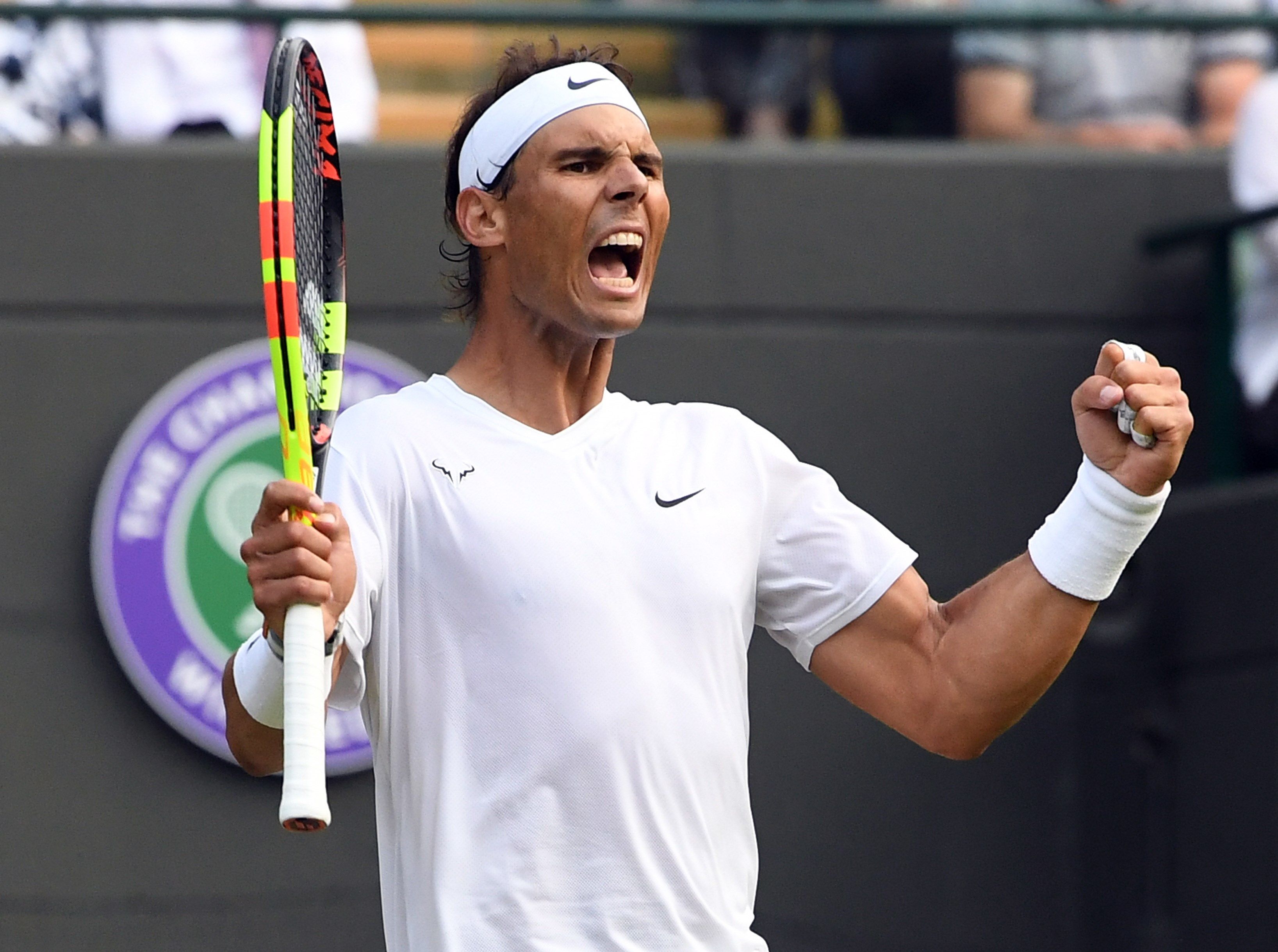 Roberto Bautista y Rafa Nadal buscarán hoy un sitio en la final de Wimbledon. / EFE