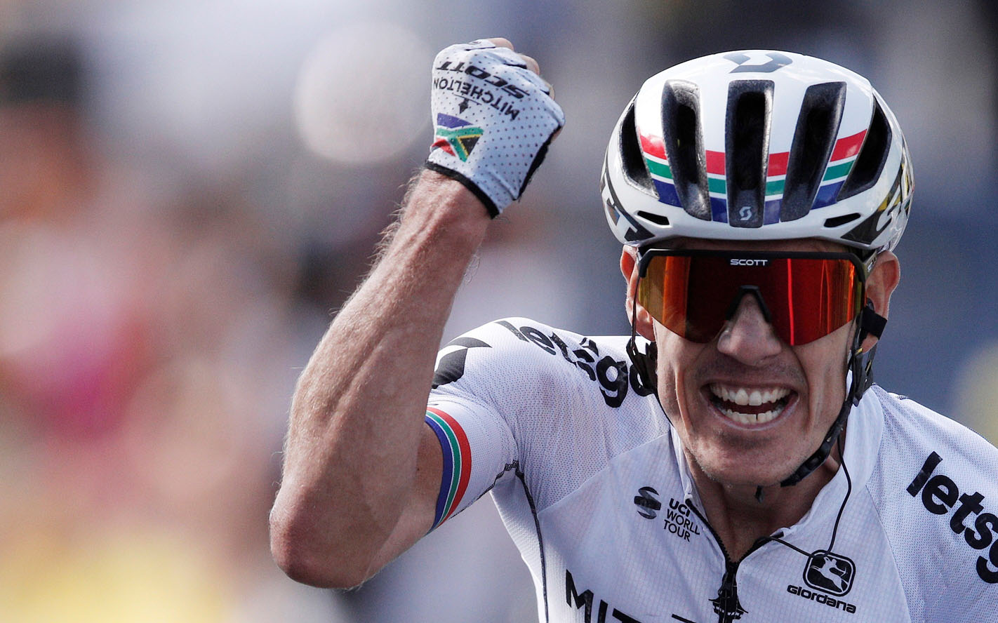 Daryl Impey celebra la victoria. / EFE