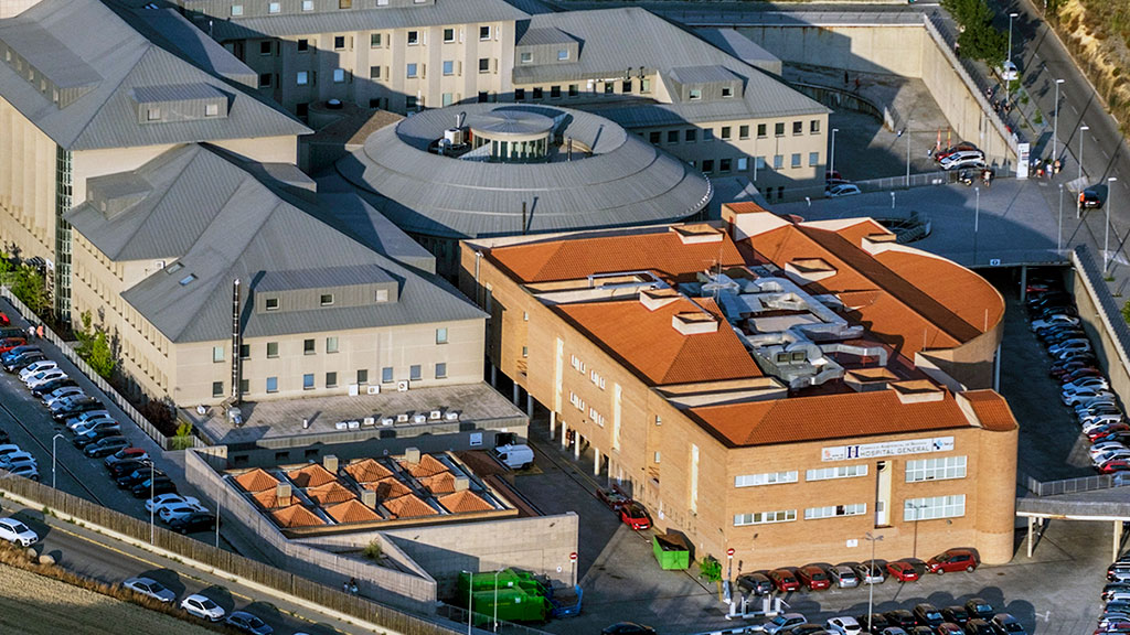 Vista aérea del Hospital General de Segovia. / Kamarero