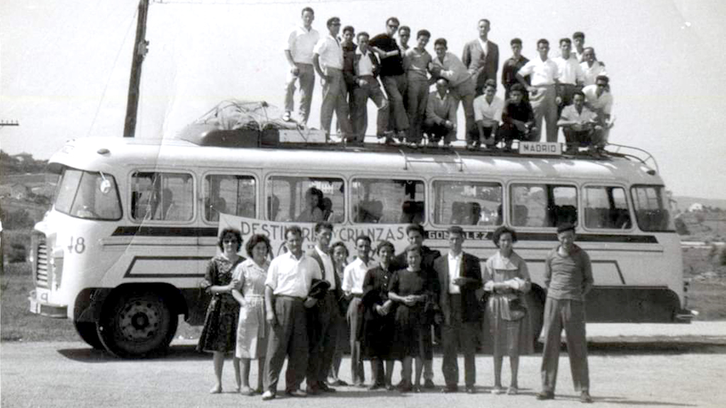 Imagen recogida por el grupo de facebook Recuerdos de Palazuelos de Eresma que ha organizado la exposición. / E. A.