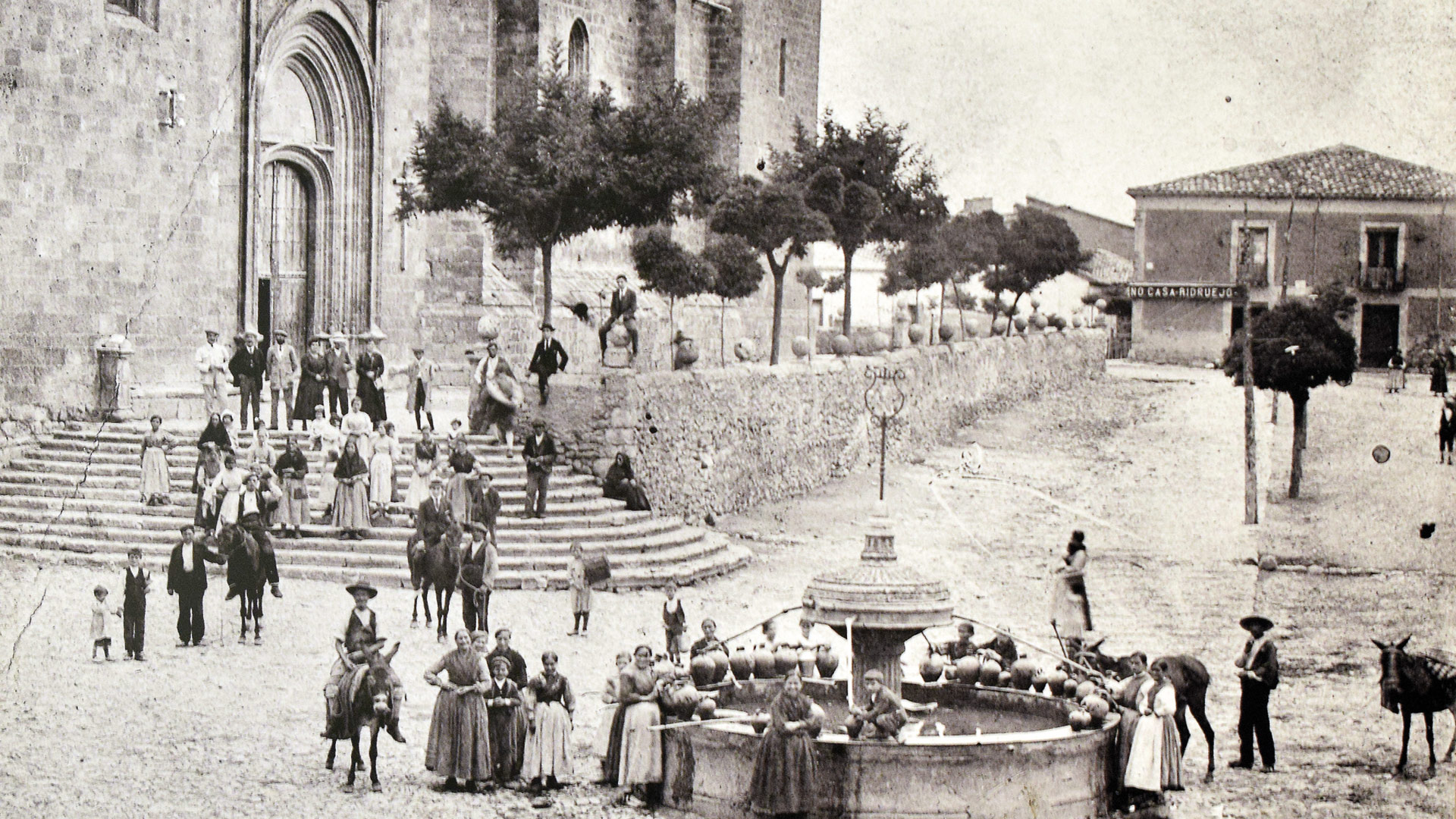 Berlanga de Duero, Soria, hacia 1920. / Archivo Histórico Provincial.