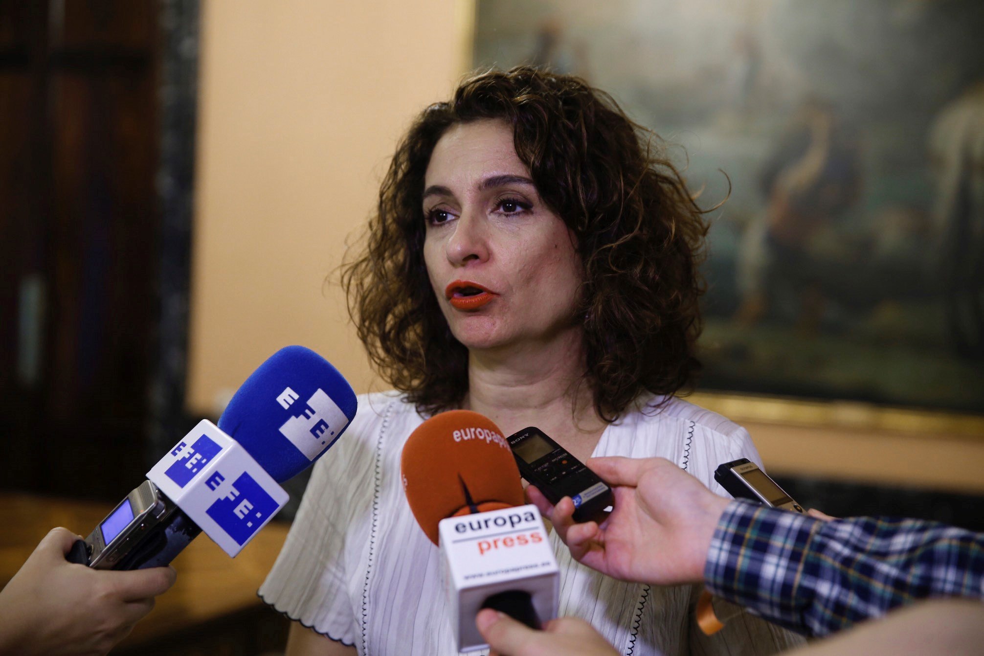 La ministra de Hacienda en funciones, María Jesús Montero. / EFE