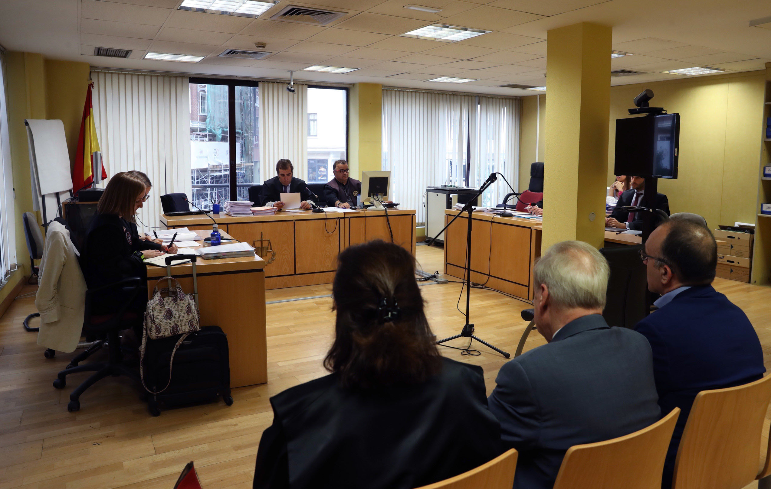 La vista de medidas cautelares solicitadas por LaLiga se celebró en el Juzgado de lo Mercantil número 2 de Madrid. / EFE