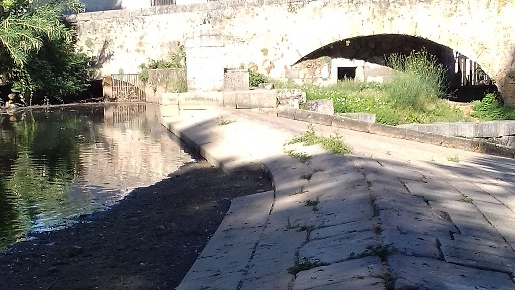 Imagen del azud de la Casa de la Moneda. / El Adelantado