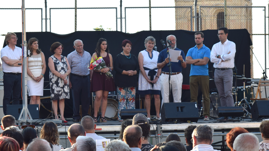 El Salvador homenajea la labor de Tiburcio de Lucas 1 El pregón rindió tributo al expresidente de la Asociación de Vecinos ‘Justo y Pastor’. / Rocío Pardos