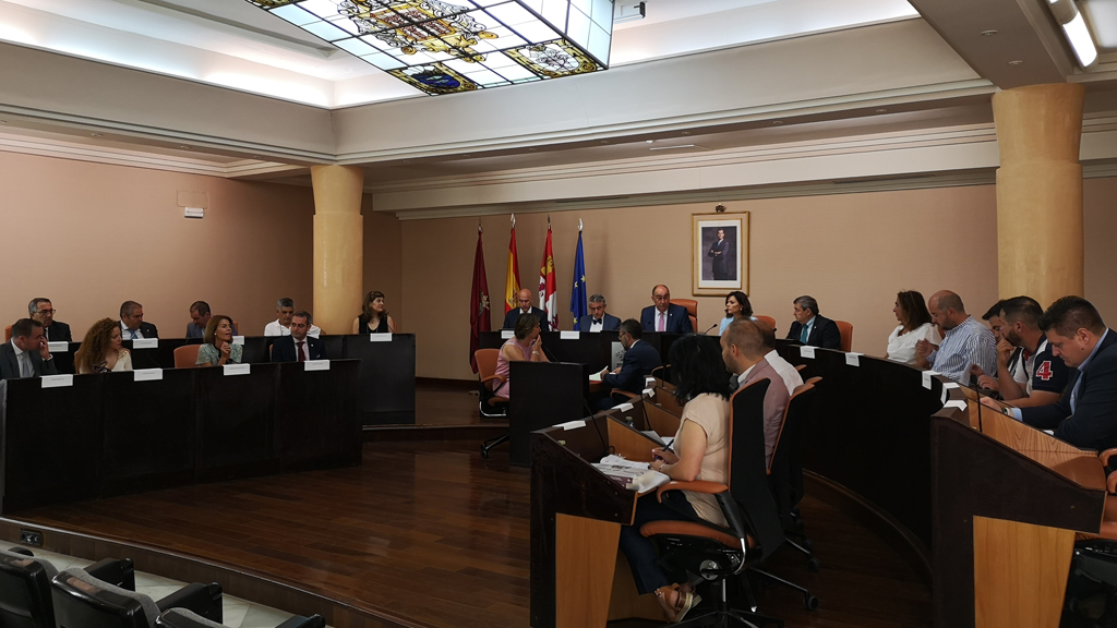 Imagen de la sesión plenaria extraordinaria celebrada en la Diputación Provincial. / El Adelantado