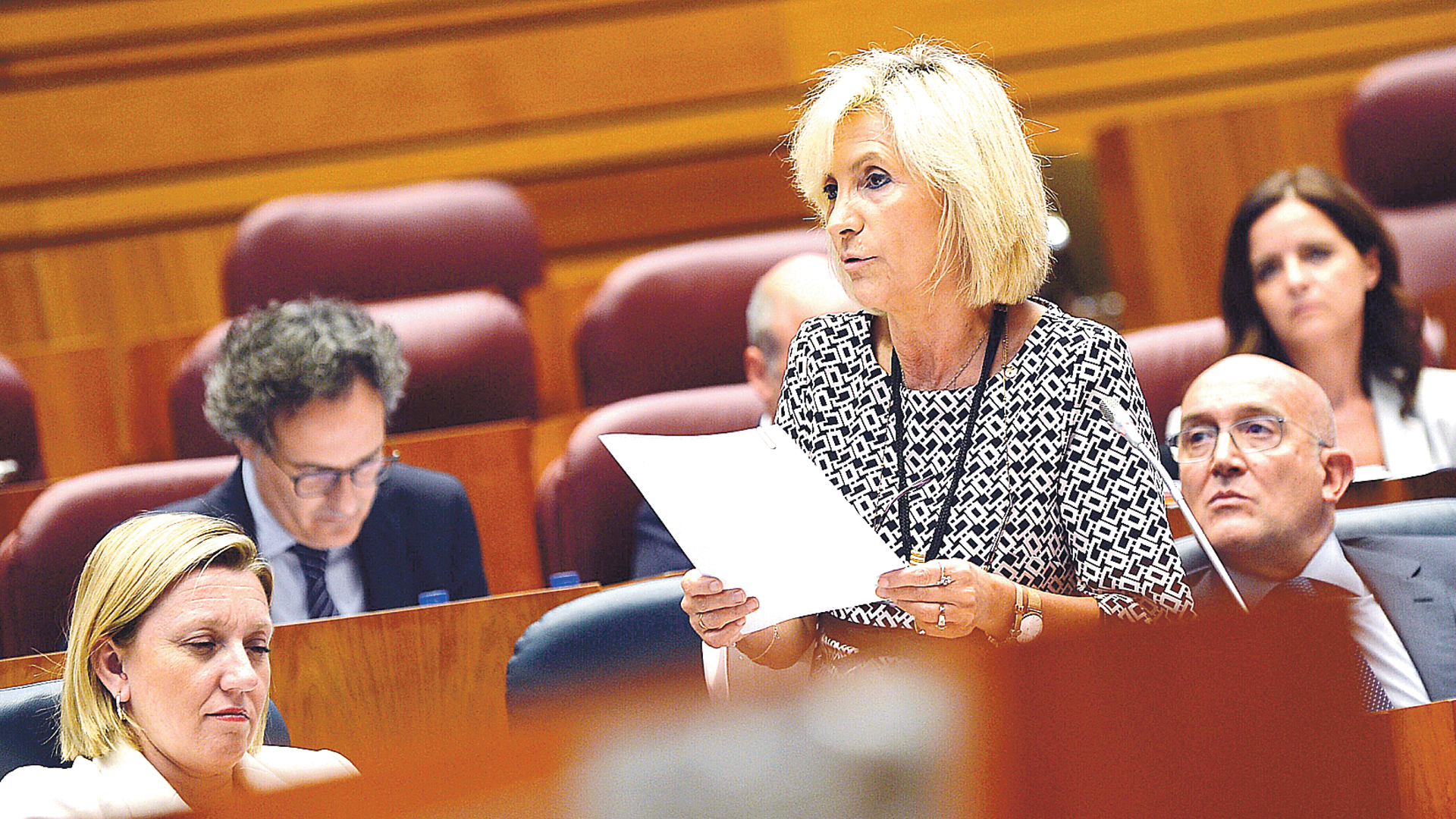 La consejera de Sanidad de Castilla y León, Verónica Casado, en el primer pleno de la legislatura. /EFE