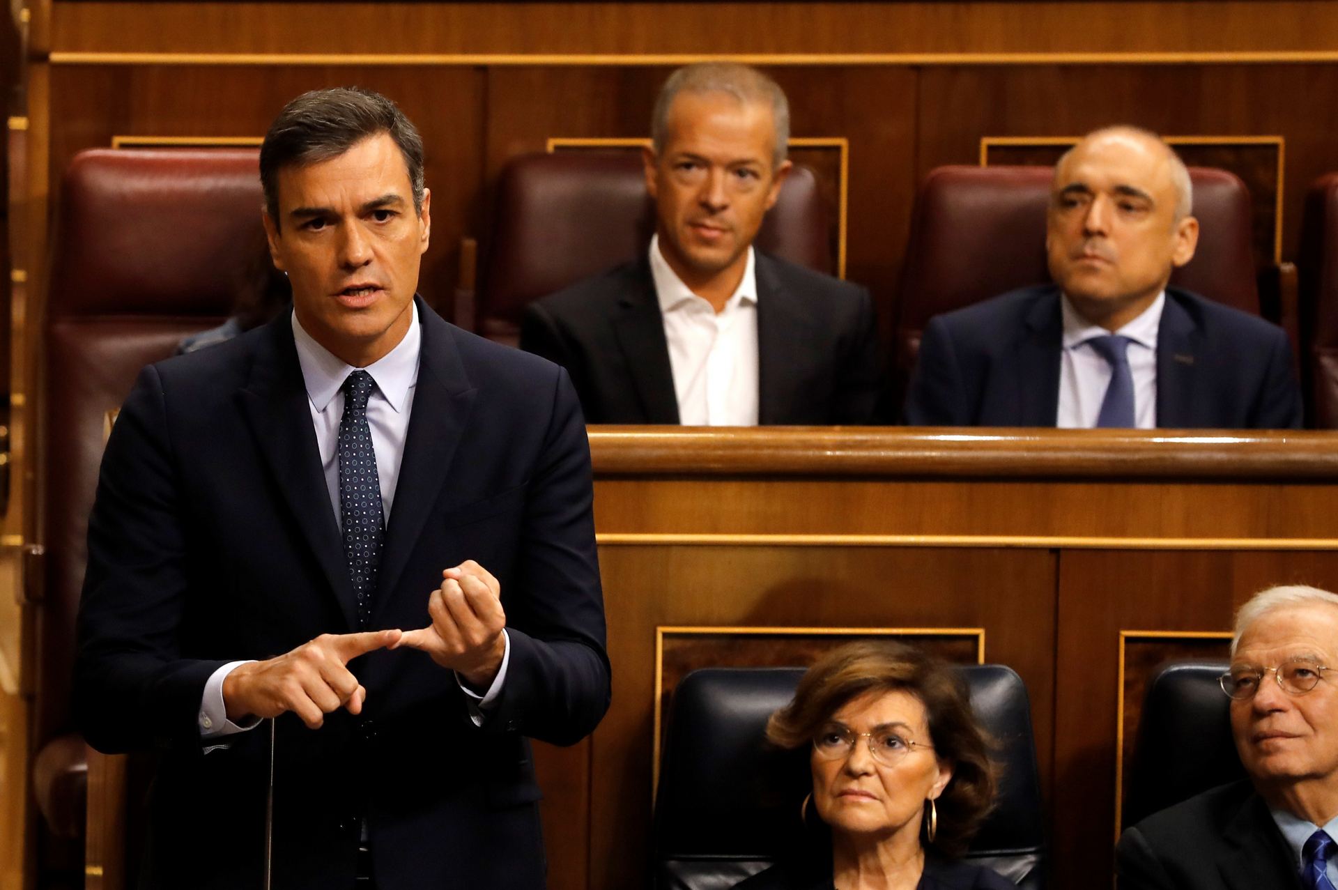 El presidente de Gobierno en funciones, Pedro Sánchez.