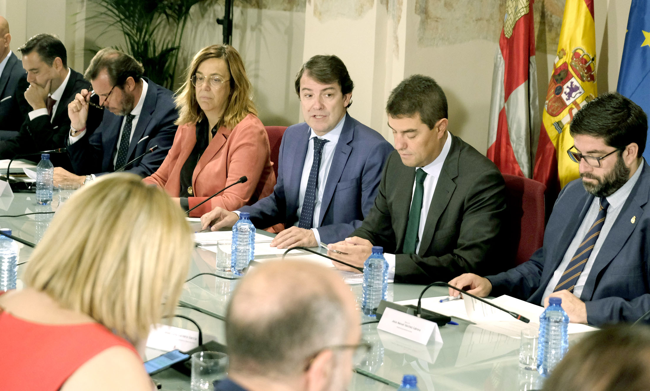 El presidente de la Junta, Alfonso Fernández Mañueco, durante la conferencia de alcaldes y presidentes de diputaciones. / JCYL