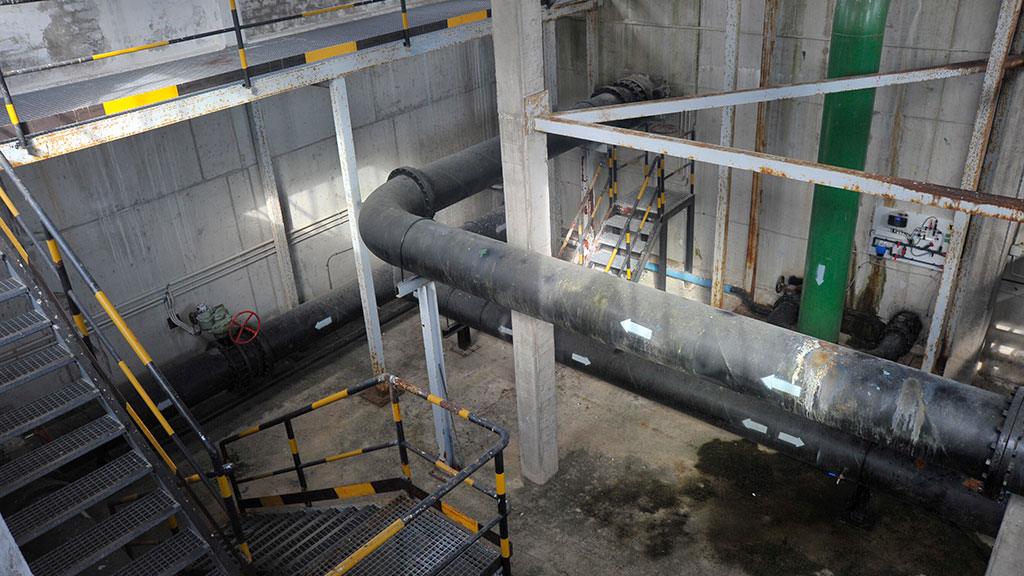 Instalaciones de la estación de tratamiento de agua potable del Rancho del Feo. / Kamarero