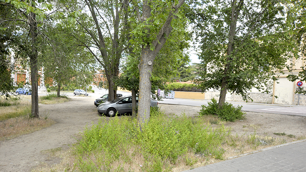 Imagen de la parcela del barrio de La Albuera cuya titularidad ha sido investigada. / Kamarero