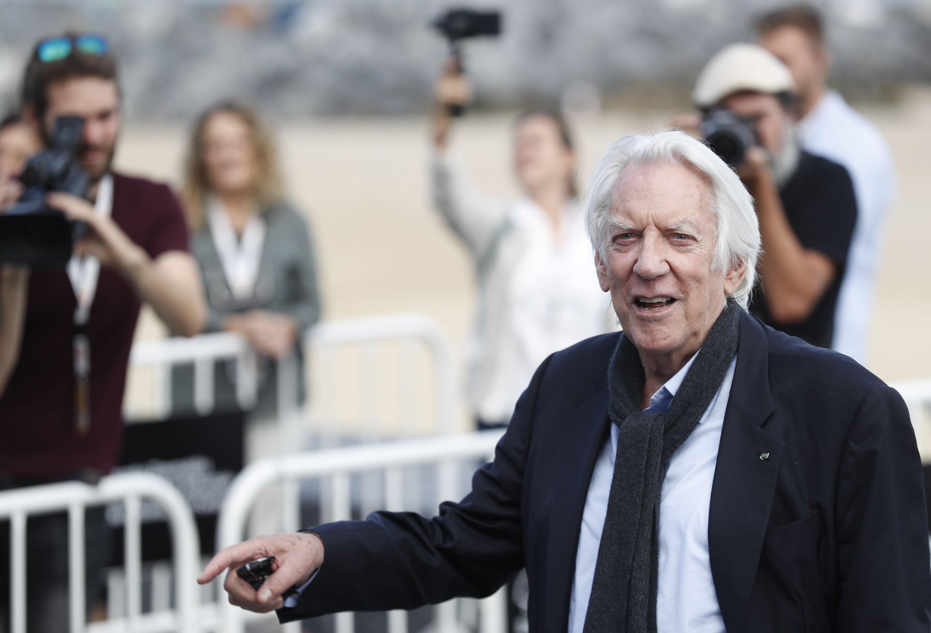 El actor canadiense Donald Sutherland en el Festival de San Sebastián. / efe
