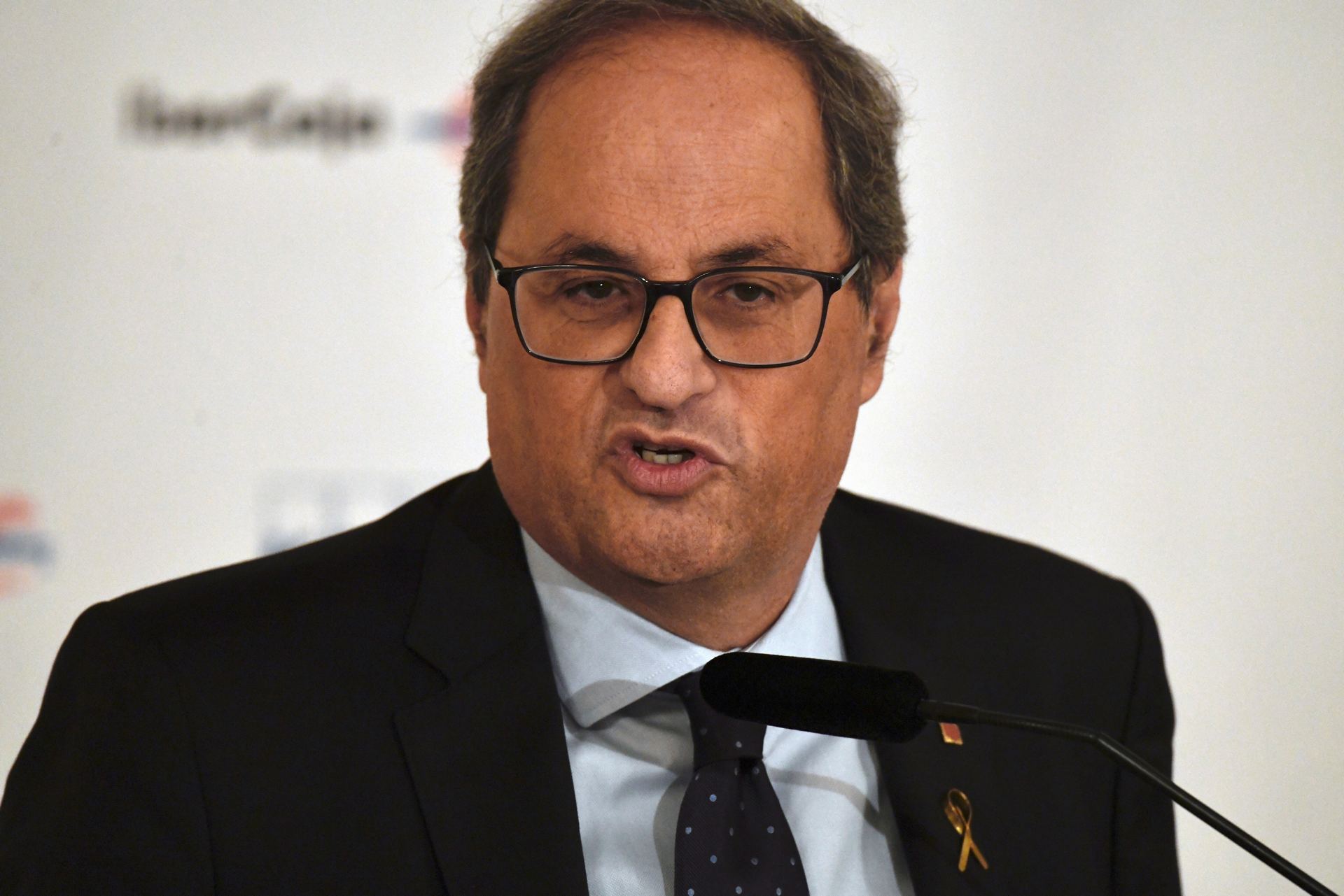 El presidente del Ejecutivo autonómico catalán, Quim Torra. / EFE