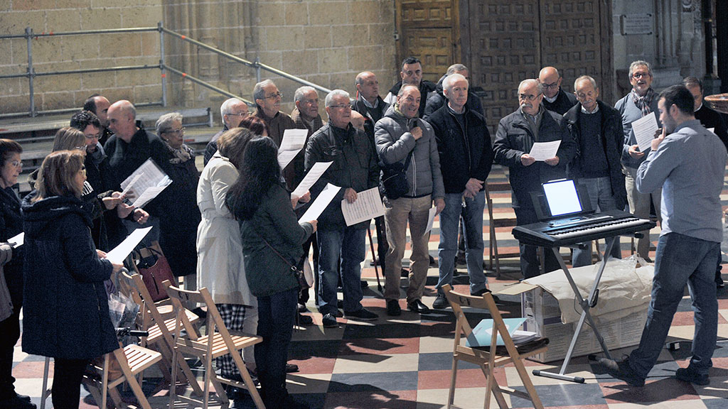 Los ensayos del Villancico de San Frutos comenzaron ayer en la Catedral./KAMARERO