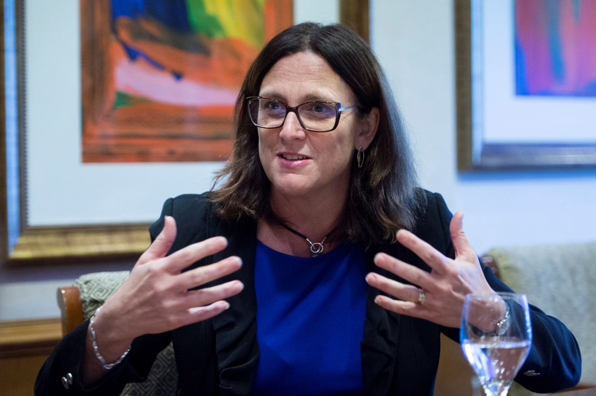La comisaria europea de Comercio, Cecilia Malmström. / EFE