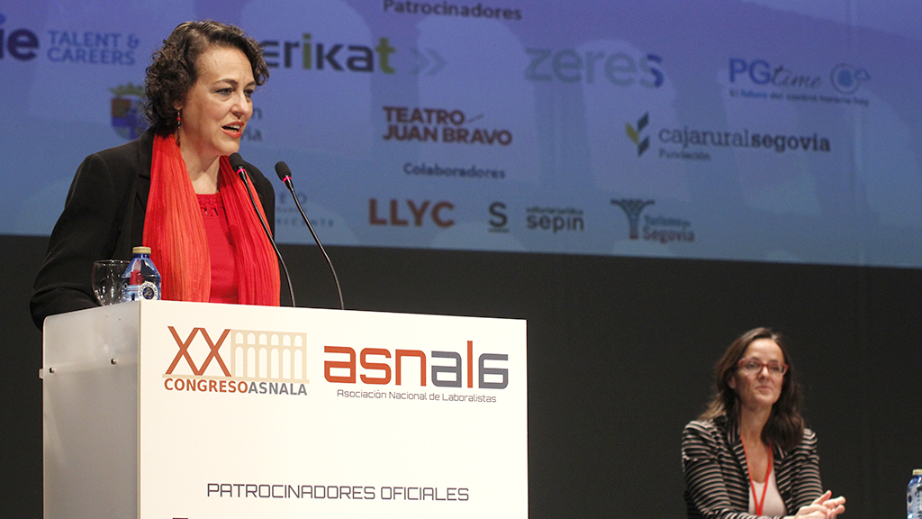 Magadelna Valerio, durante su intervención el XX Congreso de ASNALA./nerea llorente