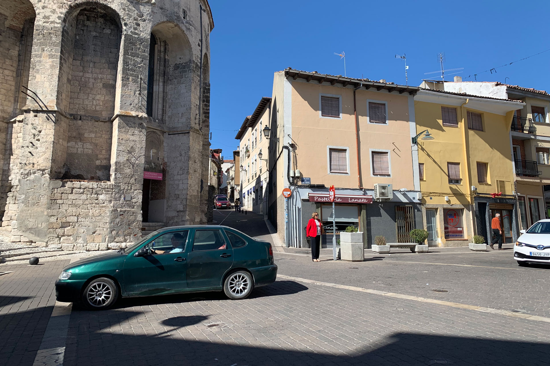 Plaza de Los Coches, una de las zonas en la que más pasos de peatones se van a pintar. / C.N.