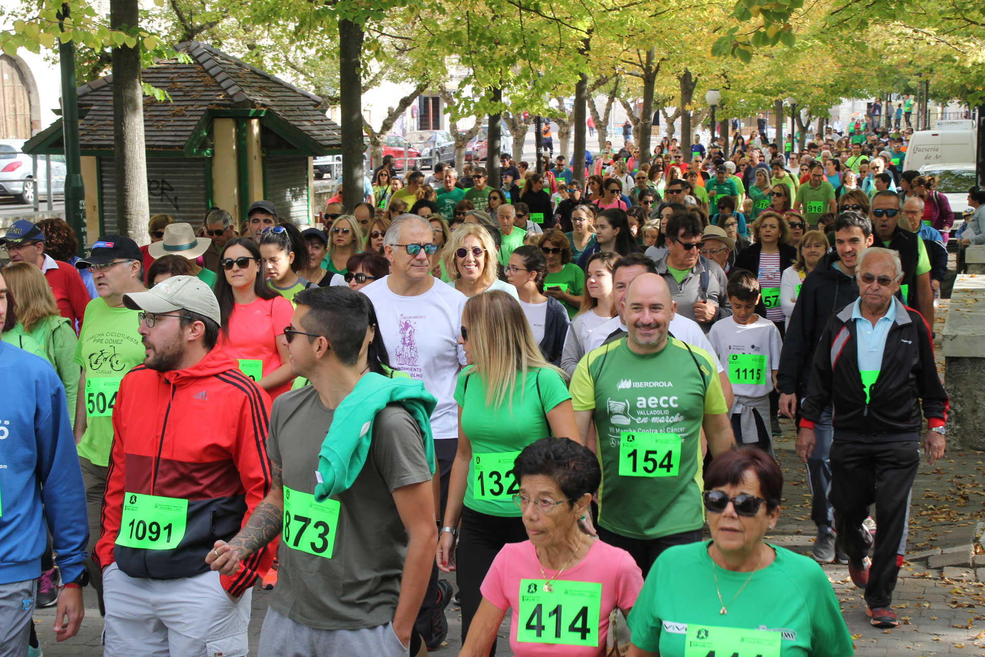 Instantes de la I Marcha Solidaria de la AECC./ c.n.