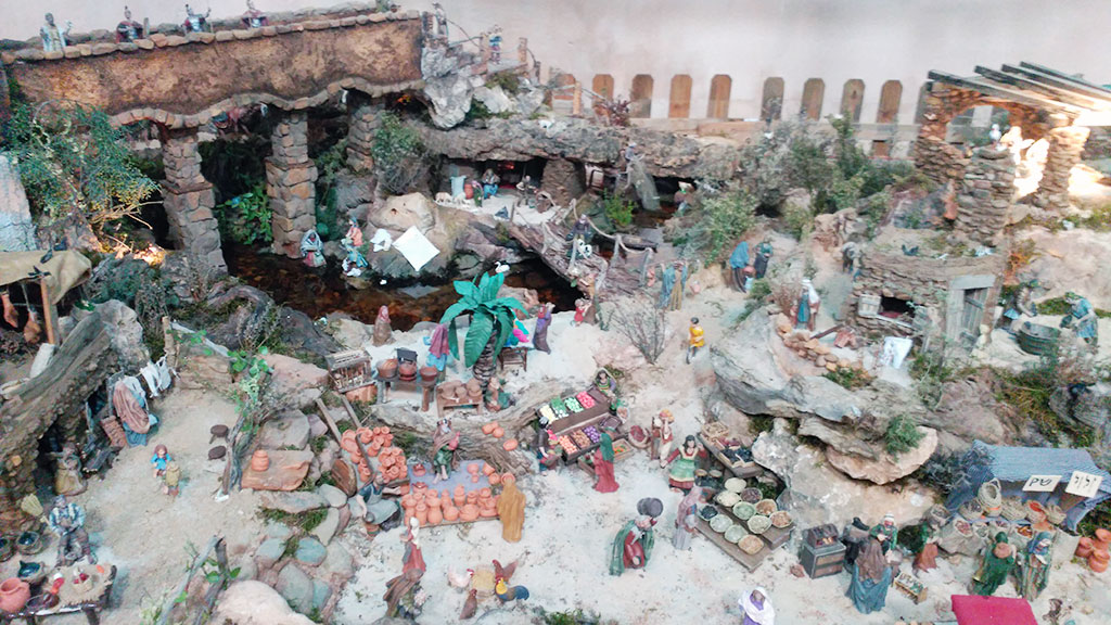Uno de los belenes que se pudo ver el año pasado en la zona de Riaza. / el adelantado