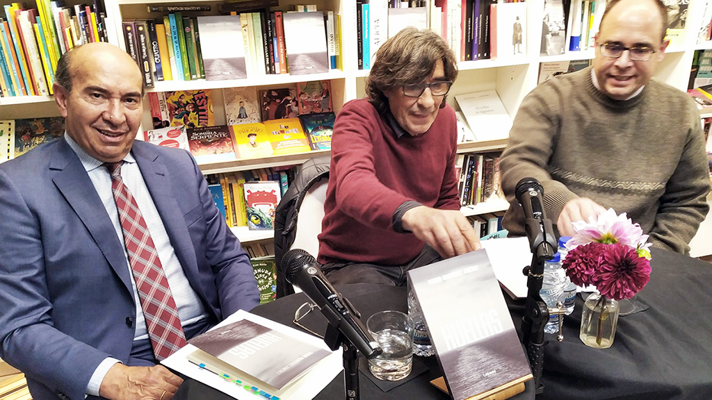 De izquierda a derecha: Juan Ayuso, Antonio Vecino y Sergio Rodríguez, en la presentación. / el adelantado