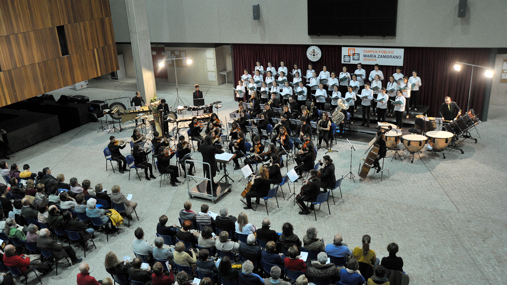La Joven Orquesta de la Universidad de Valladolid actuará en el ágora del Campus María Zambrano. /KAMARERO