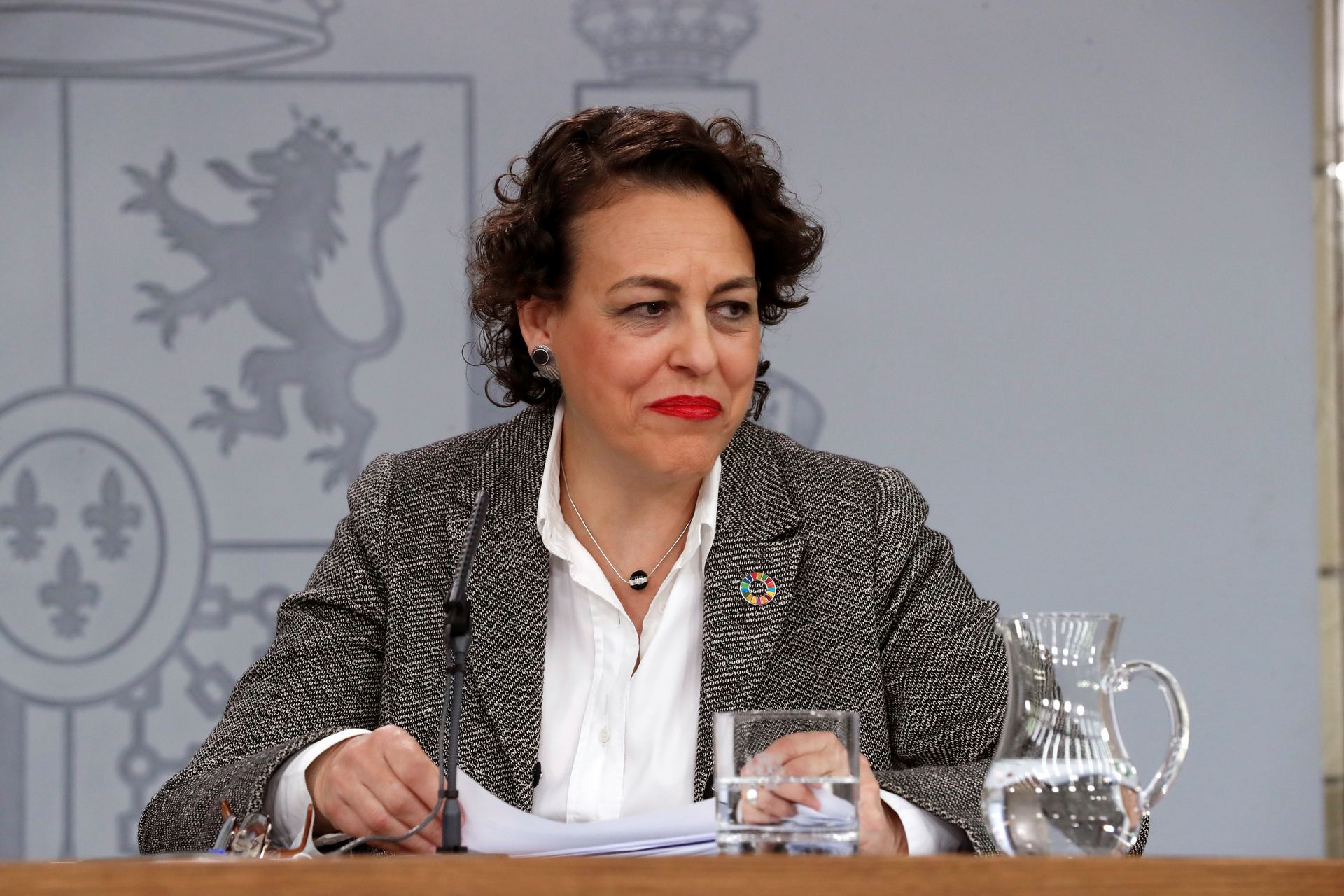 La ministra de Trabajo y Seguridad Social en funciones, Magdalena Valerio. / efe