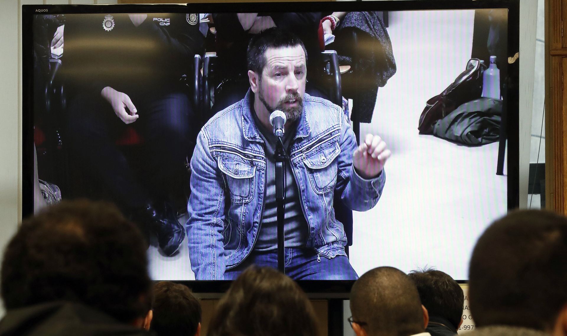 Imagen de la declaración de El Chicle durante el juicio por el asesinato de la joven Diana Quer en 2016.