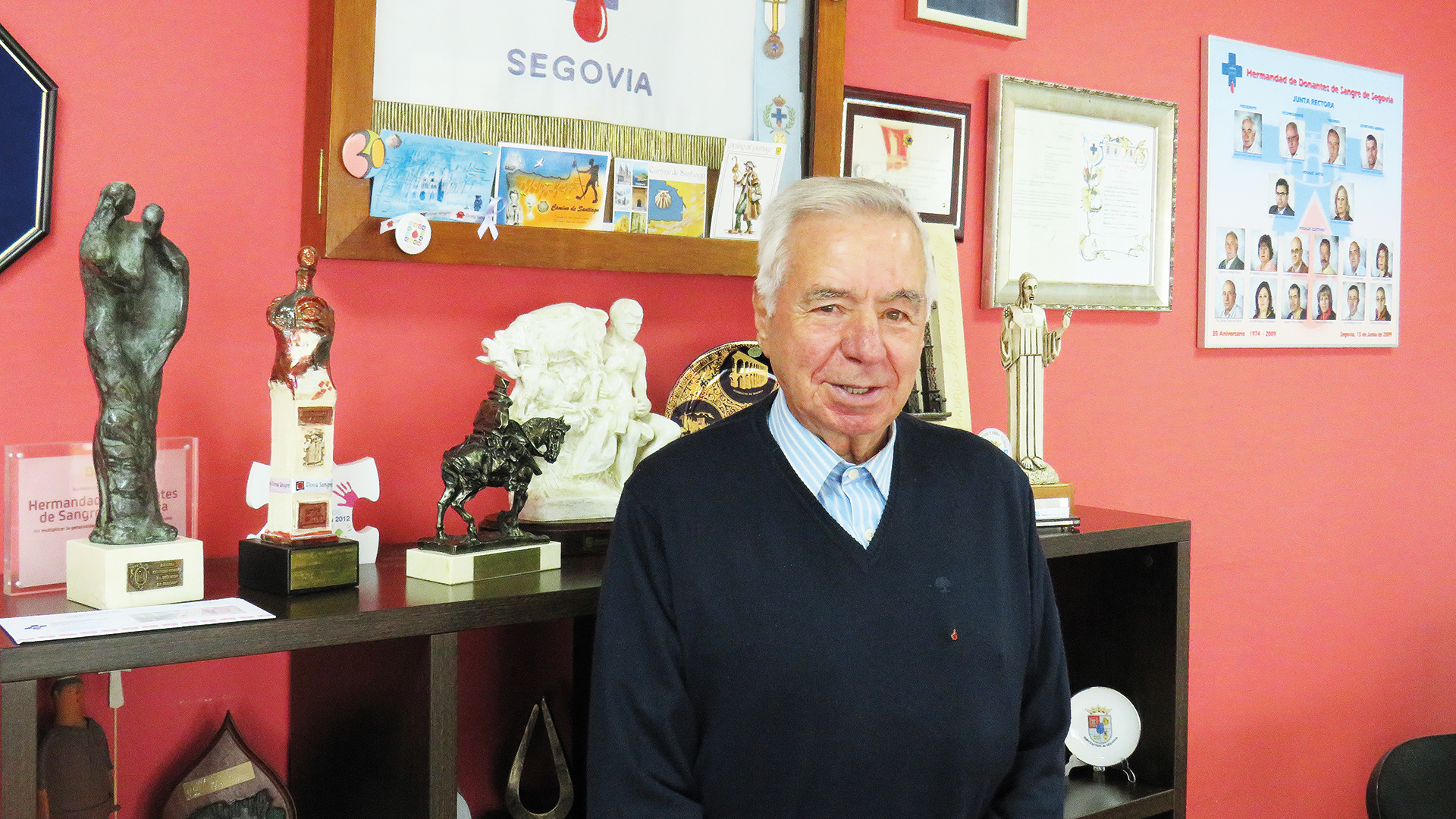 Mariano de Frutos, Hermandad de donantes de Sangre.