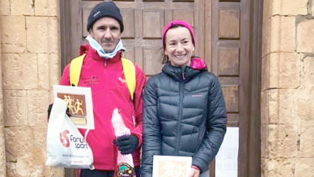 Pedro Luis Gómez y Sylwia Posluszna, ganadores en Cabañas. / AC EL ZARZAL