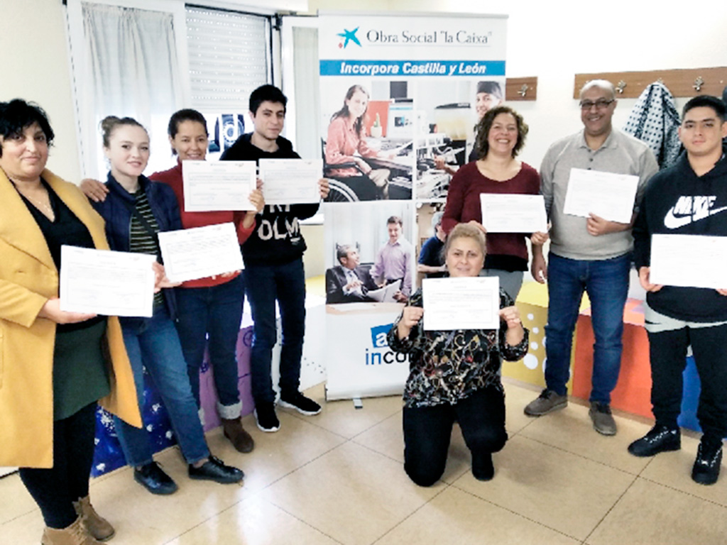 Participantes en el programa de La Caixa./E.A.