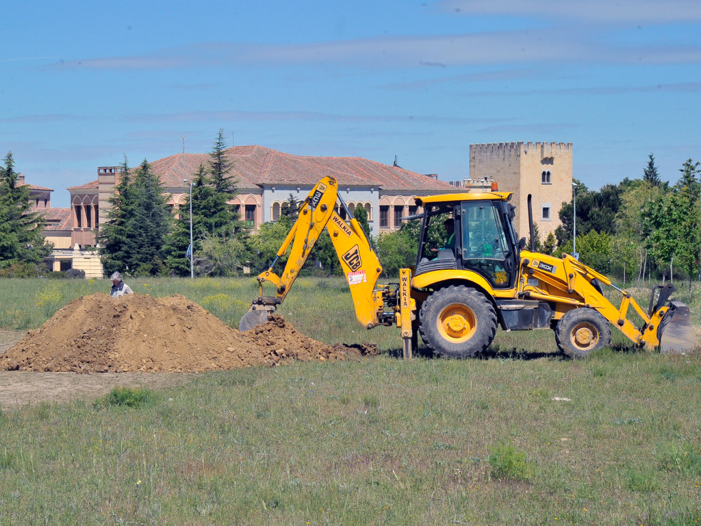 Terreno de Nueva Segovia donde se construirá el centro de salud. / KAMARERO