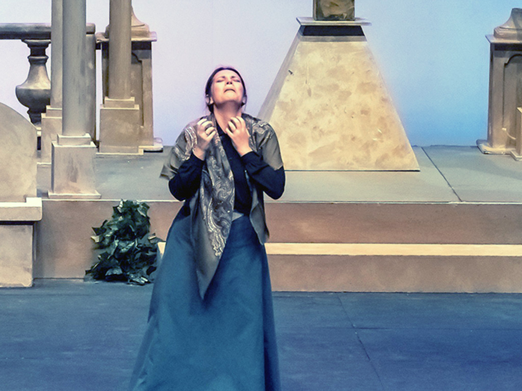 Un momento de la actuación de la mezzosoprano segoviana. / E. A.