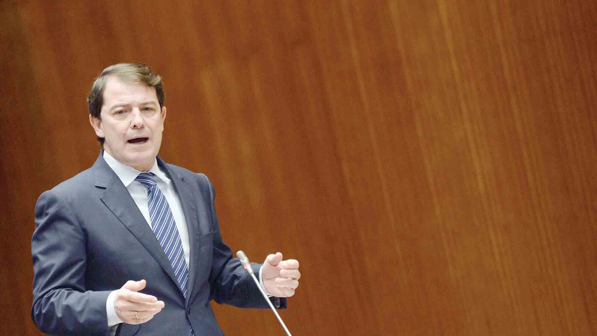 El presidente de la Junta de Castilla y León, Alfonso Fernández Mañueco.