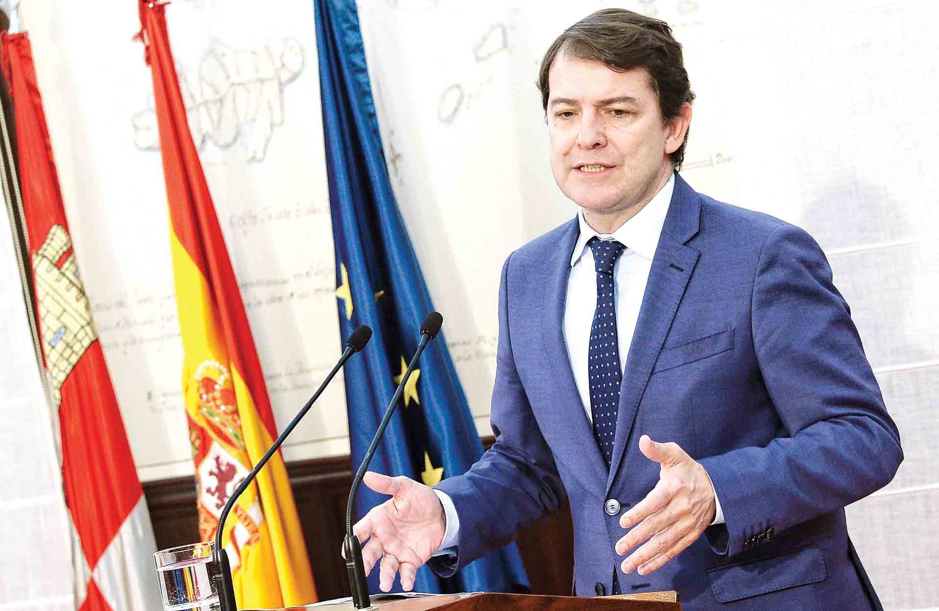 El presidente de la Junta de Castilla y León, Alfonso Fernández Mañueco.