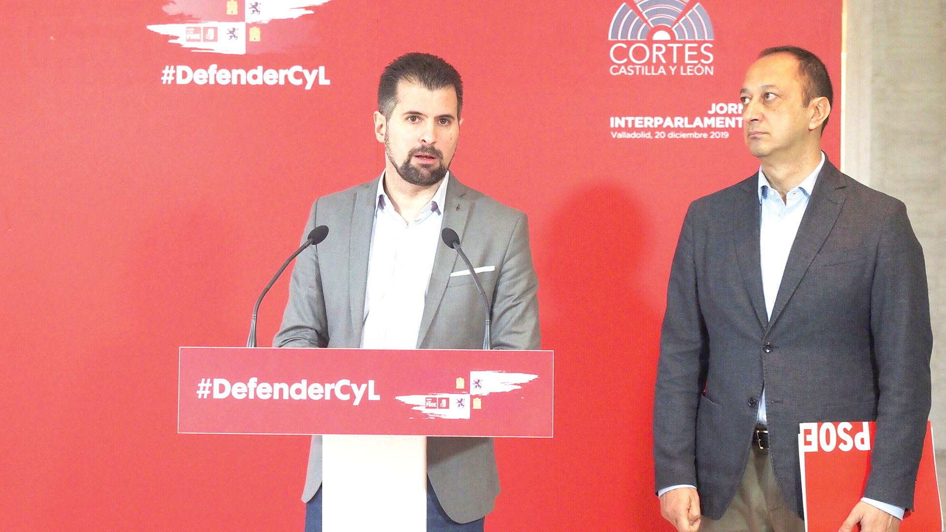 El secretario general del PSOE de Castilla y León, Luis Tudanca.