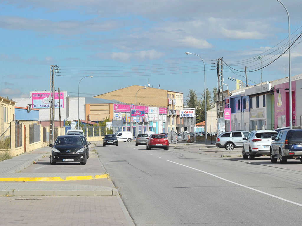 Calle del Polígono Industrial El Cerro, de Segovia./ KAMARERO