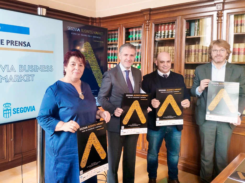 Presentación de la iniciativa Segovia Business Market en el Ayuntamiento de la capital. / El Adelantado