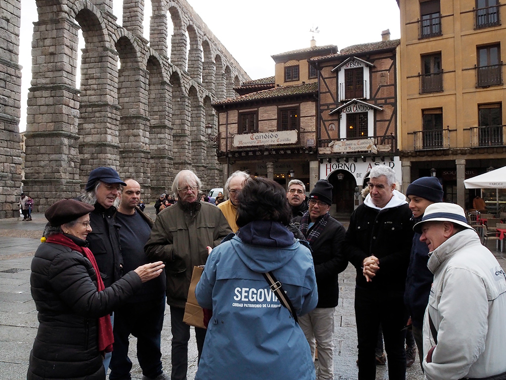 Imagen de la visita de la expedición del Albergue San Juan de Dios./KAMARERO