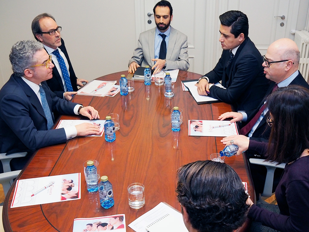 Imagen de la reunión mantenida entre la Cámara de Comercio de Segovia y la delegación de Turquía./ KAMARERO