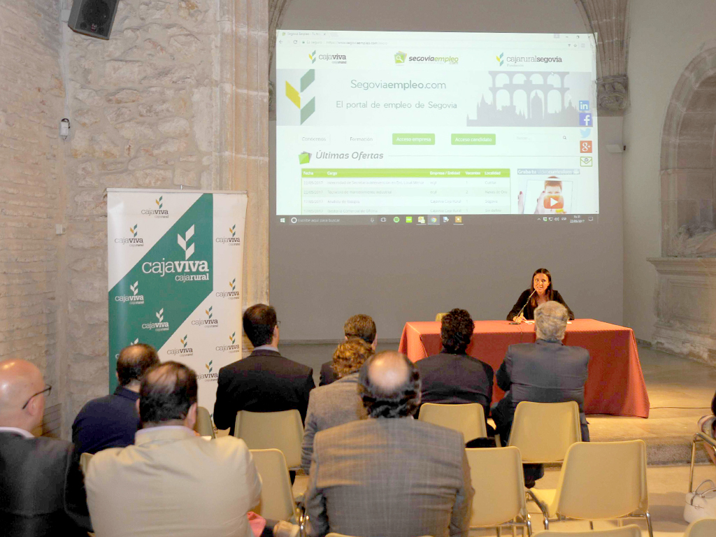 La presentación y puesta en marcha del portal Segoviaempleo se produjo en el año 2017. / Kamarero