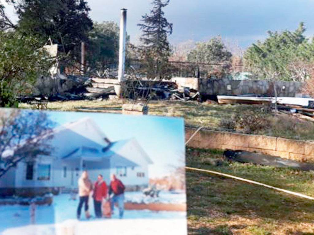 Estado en que quedó la vivienda y su aspecto anterior al fuego.