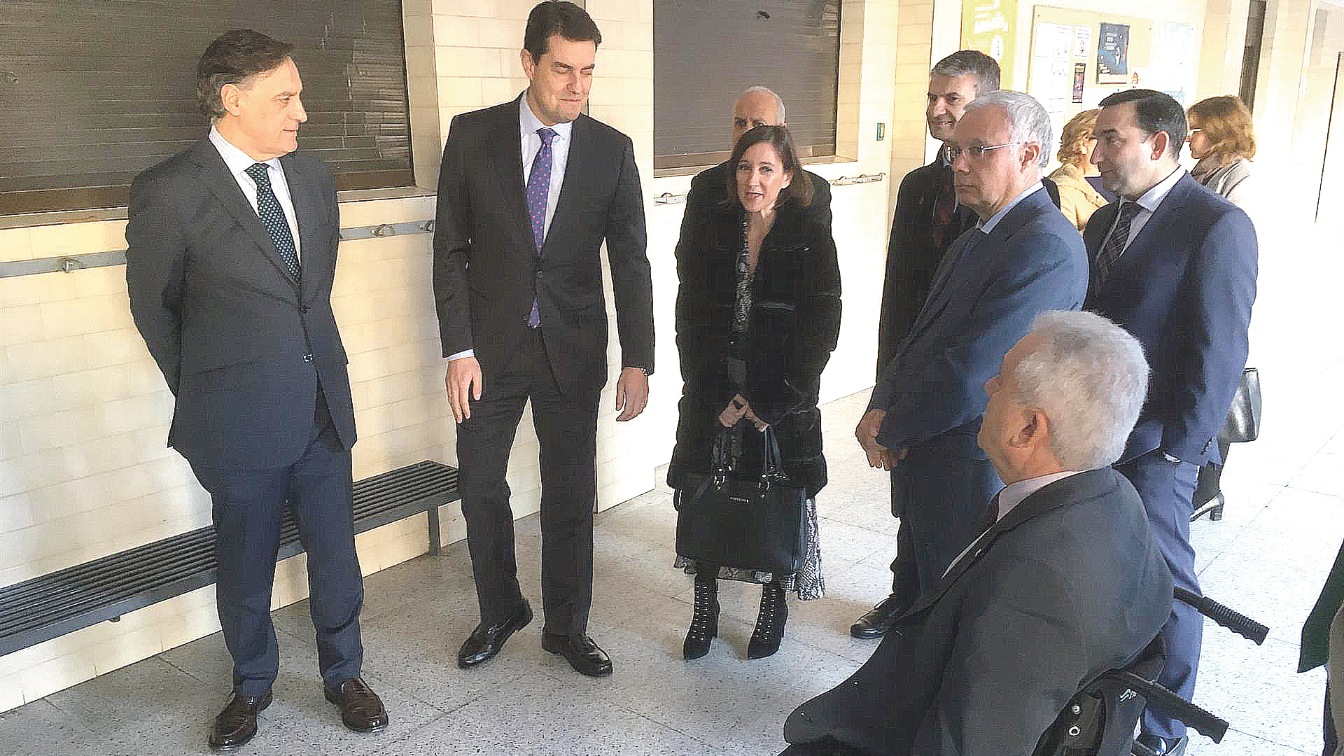 El consejero de la Presidencia, Ángel Ibáñez, durante su visita a Salamanca.
